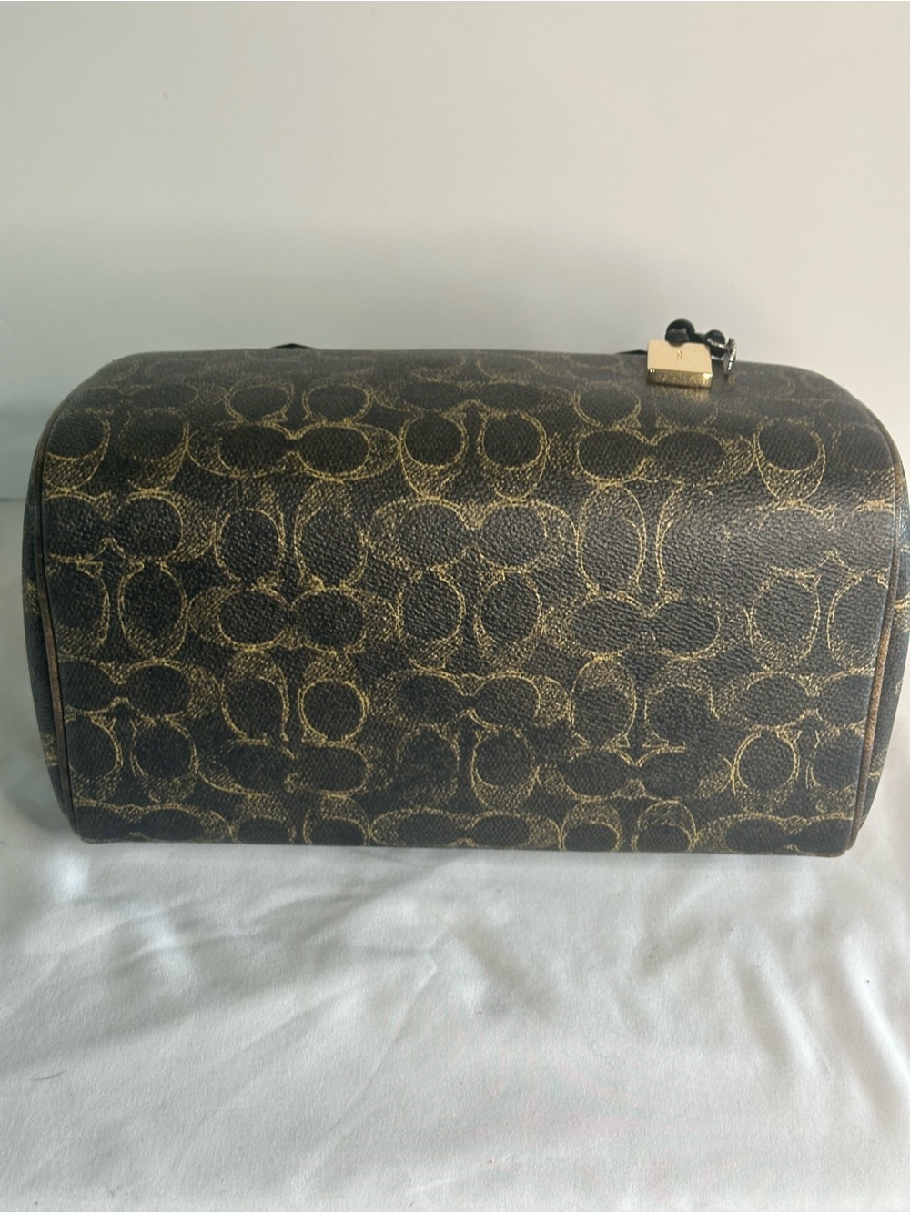 Coach Rowan Satchel Bag
In Loved Signature Canvas With Charms Brown and Gold - Picture 8 of 12